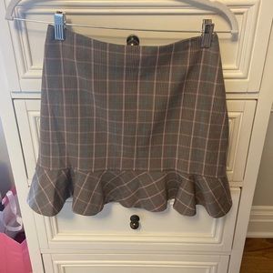 Aritzia mini plaid skirt